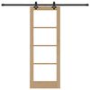 vidaXL Drzwi przesuwne Naturalny 73,5 x 198,5 cm