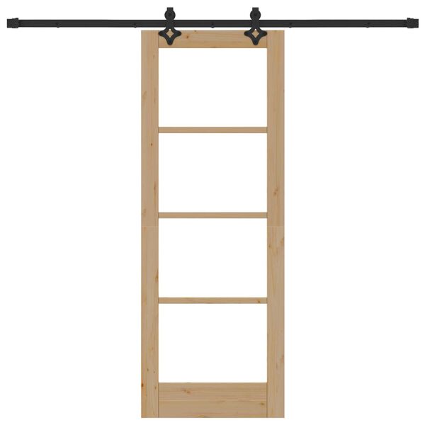 vidaXL Drzwi przesuwne Naturalny 73,5 x 198,5 cm