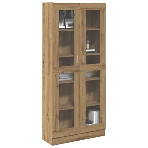 vidaXL Szafka, dąb artisan, 82,5x30,5x185 cm, materiał drewnopochodny