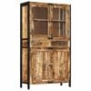 vidaXL Kredens, 100x40x175 cm, surowe drewno mango