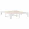 vidaXL Ramka ł&oacute;żka Biały 200 x 200 cm Lite drewno sosnowe