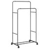 vidaXL Wieszak na Ubrania Gładki Czarny 80 x 53 x 156 cm