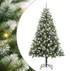vidaXL Sztuczna Choinka z Zawiasami i Pokryciem Śniegiem 300 LED