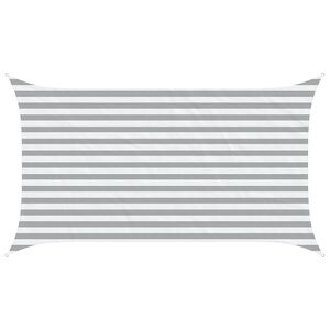 vidaXL Żagiel przeciwsłoneczny Jasnoszary i biały. 3,5 x 2 m