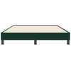 vidaXL Ł&oacute;żko typu Box Spring bez materaca Ciemnozielone 160x210 cm