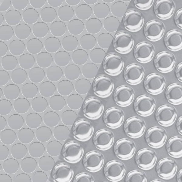 vidaXL Prostokątna pokrywa na basen, 1000 x 600 cm, PE, srebrna