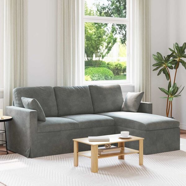 vidaXL Sofa Ciemnoszary