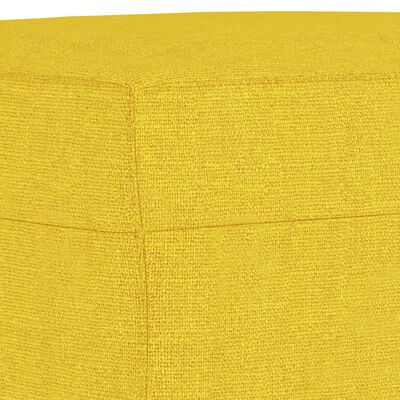 vidaXL Podnóżek, jasnożółty, 60x50x41 cm, tapicerowany tkaniną