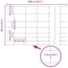 vidaXL Ogrodzenie pastwiskowe Szary 1 x 10 m Stal