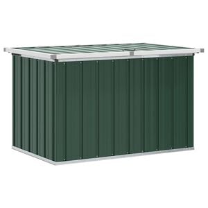 vidaXL Skrzynia ogrodowa zielona 109x67x65 cm