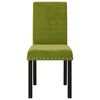 vidaXL Krzesła stołowe, 4 szt., jasnozielone, obite aksamitem