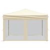 vidaXL Składany namiot imprezowy ze ściankami, kremowy, 3x3 m
