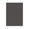 vidaXL Roleta plisowana czarna 95x150 cm Szerokość tkaniny 94,4 cm