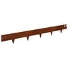 vidaXL Krawężnik do trawnika 30 szt. 100 x 12 cm Stal Rdzawy