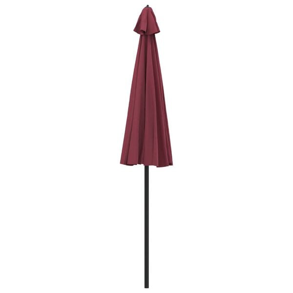vidaXL Parasol ogrodowy na słupku aluminiowym, 270 cm, bordowy