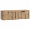 vidaXL Szafka RTV montowana na ścianie 98 x 31 x 30 cm Dąb artisan