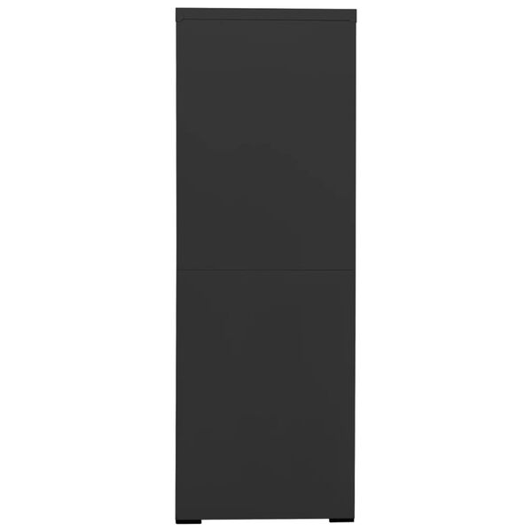 vidaXL Szafka kartotekowa, antracytowa, 90x46x134 cm, stalowa