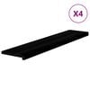 vidaXL Stopnie schodowe, 4 szt. brązowoczarne 120x25x2cm lite drewno dębowe