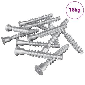 vidaXL Śruby confirmat 2500 pcs Srebrny Metal