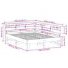 vidaXL Ł&oacute;żko z regałem, bez materaca, 140x200 cm, lite drewno sosnowe