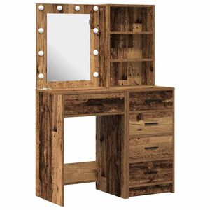 vidaXL Toaletka 2 szt. Brązowy 50 x 41 x 135 cm Drewno inżynieryjne