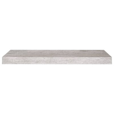 vidaXL Półki ścienne, 4 szt., szarość betonu, 60 x 23,5 x 3,8 cm, MDF
