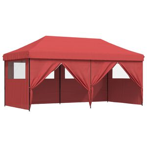 vidaXL Namiot Imprezowy 292 x 580 x 315 cm bordowy Materiał Oxford