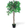 vidaXL Sztuczny Fikus z donicą 110 cm
