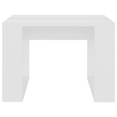 vidaXL Stolik boczny, biały, 50x50x35 cm, materiał drewnopochodny