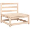 vidaXL Ogrodowa sofa bez podłokietników, z poduszkami, drewno sosnowe