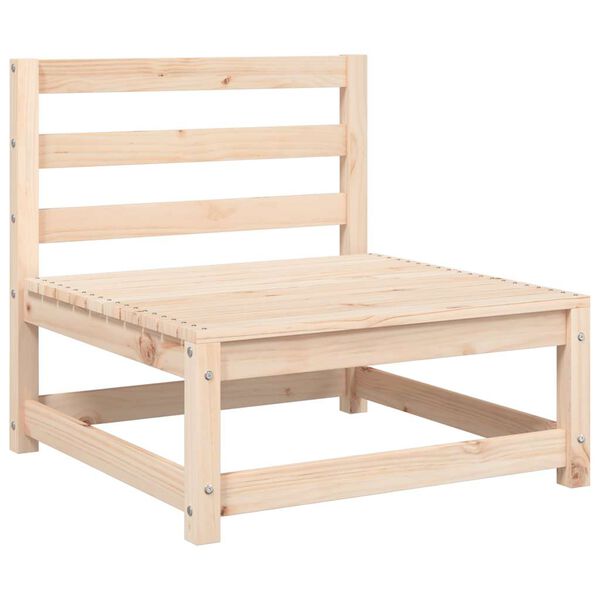 vidaXL Ogrodowa sofa bez podłokietników, z poduszkami, drewno sosnowe