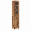 vidaXL Highboard 2 szt. Stare drewno 34,5 x 34 x 180 cm