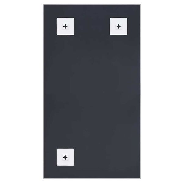 vidaXL Lustro ze srebrną ramą, 80x60 cm