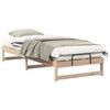 vidaXL Ramka ł&oacute;żka Brązowy 90 x 220 cm Lite drewno sosnowe