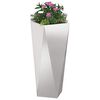 vidaXL Donica Srebrny 30 x 30 x 75 cm Stal nierdzewna