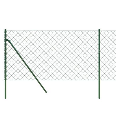 vidaXL Ogrodzenie z siatki, zielone, 1x10 m