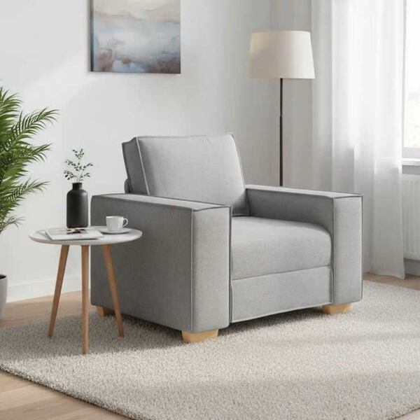vidaXL Sofa Fotel Cloud Grey 100x78x84 cm Tkanina