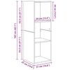 vidaXL Zestaw szafek RTV Stare drewno 37 x 37 x 107 cm