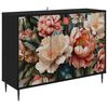 vidaXL Bufet BORNE Czarny dąb 102 x 33 x 76 cm Drewno inżynieryjne