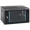 vidaXL Szafa sieciowa z przechowywaniem Black 530 x 400 x 300 mm Stal