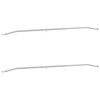 vidaXL Uchwyt na plandekę do przyczep 2 srebrny 136-218 cm Aluminium