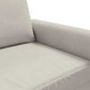 vidaXL Sofa 2-osobowa, kremowy, 140 cm, tapicerowana aksamitem