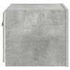 vidaXL Ścienna szafka TV z LED, szarość betonu, 30,5x35x30 cm