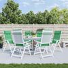 vidaXL Poduszki na krzesła z wysokim oparciem, 6 szt., zielone