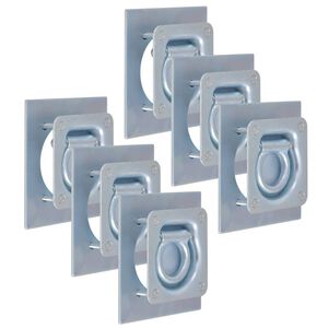 vidaXL Pierścienie mocujące ładunek, 6 szt, stal ocynkowana, 2000 kg