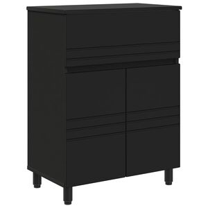 vidaXL Jednostka toaletowa Czarny 60 x 35 x 80 cm Drewno inżynieryjne