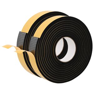 vidaXL Taśma samoprzylepna z pianki 2 szt. Czarny 30mm x 5m Pianka CR