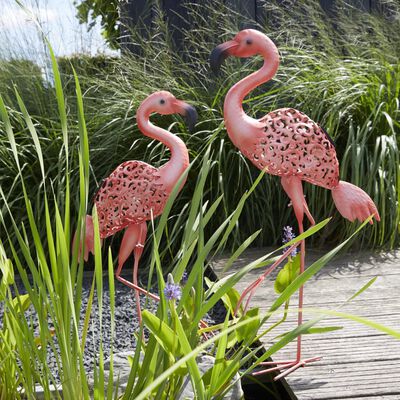Luxform Solarna lampa ogrodowa LED Flamingo, różowa, 30111
