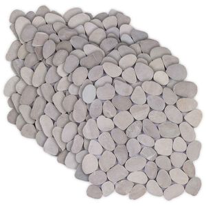 vidaXL Płytki Pebble Szarobeżowy 30 x 30 cm Kamień rzeczny