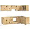 vidaXL Szafkowy z szufladą SKI 10 pcs Miodowy Brąz Lite drewno sosnowe